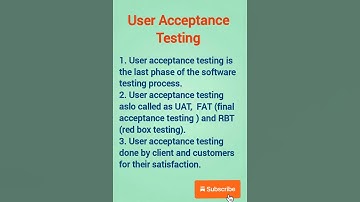User acceptance testing #testing #shorts