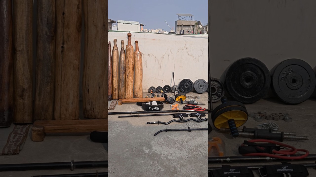 Purana Gym Saman Saaf Karke Ready 💪 | Desi Home Gym Setup