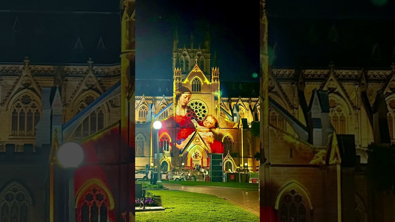 St. Mary's Cathedral Nighttime Glow 