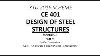 Welded Connection | DSS - Module 1 - Part 6 | KTU B.Tech CE S7 | Free Online Class