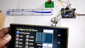 How to use Ultrasonic sensor with Android phone | Arduino Ultrasonic sensor project