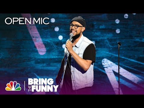 Stand-Up Comic Jesus Trejo Performs in the Open Mic Round ...