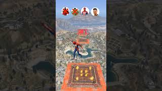Carnage Vs Hulk Vs Spiderman Vs CR7 Jump Challenge GTA V Superhero Mods