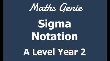 Sigma notation