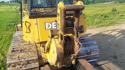Loading a dozer