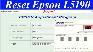 How To Reset Epson L5190 Printer Free || Ink Pad End of Service Life Reset Free || Service Required