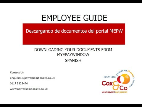 Descargando de documentos del portal MEPW/ Downloading documents from MPW  ( Spanish)