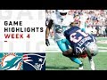 Dolphins vs. Patriots Week 4 Highlights | NFL 2018