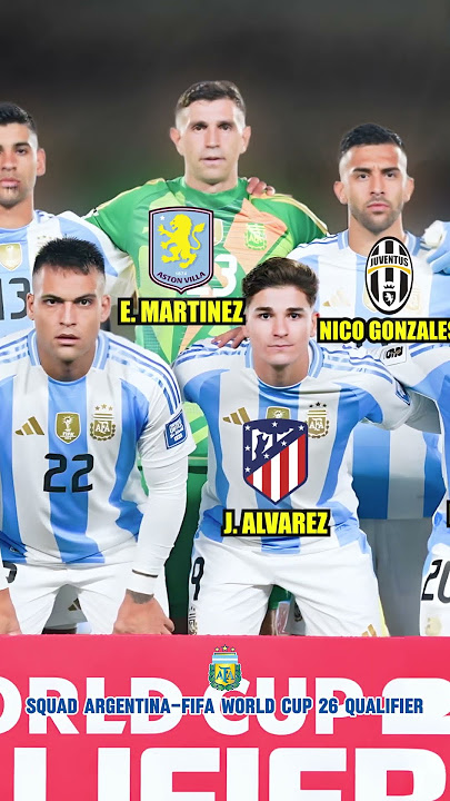 SQUAD ARGENTINA VS CHILE 2024 | FIFA World Cup 2026 Qualifier #bintangbola