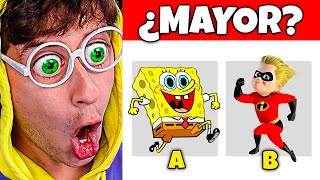 ADIVINA qué PERSONAJE es MAYOR 🤔!!! (Competición VS mi Novia)