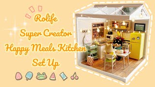 Rolife Super Creator Happy Meals Kitchen Set Up #robotime #rolife #sylvanianfamilies