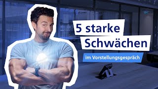 Vorstellungsgespräch: Schwächen nennen (5 Beispiele) 🚀 I Traumjob