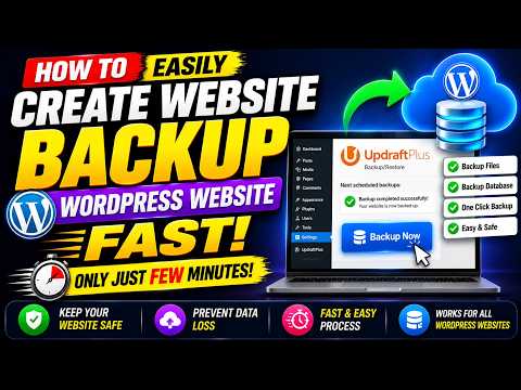 How to easily Create Website Backup WordPress Website Fast only in just few minutes?