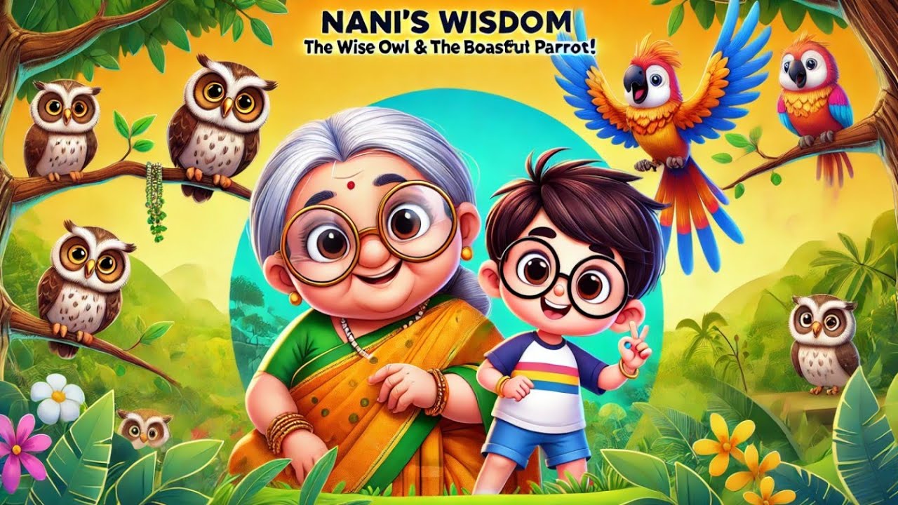 🦉 The Wise Owl & The Talkative Parrot – A Powerful Moral Story for Kids ...