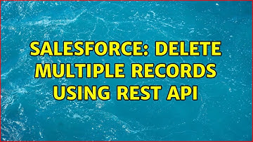Salesforce: Delete multiple records using REST Api