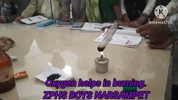 Experiment 14..Oxygen helps in burning  Lab Activity, 8th class