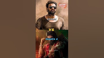 Pushpa 2 Vs Salaar Movies Collection Comparison #shorts #viralshort #alluarjun #prabhas #collection