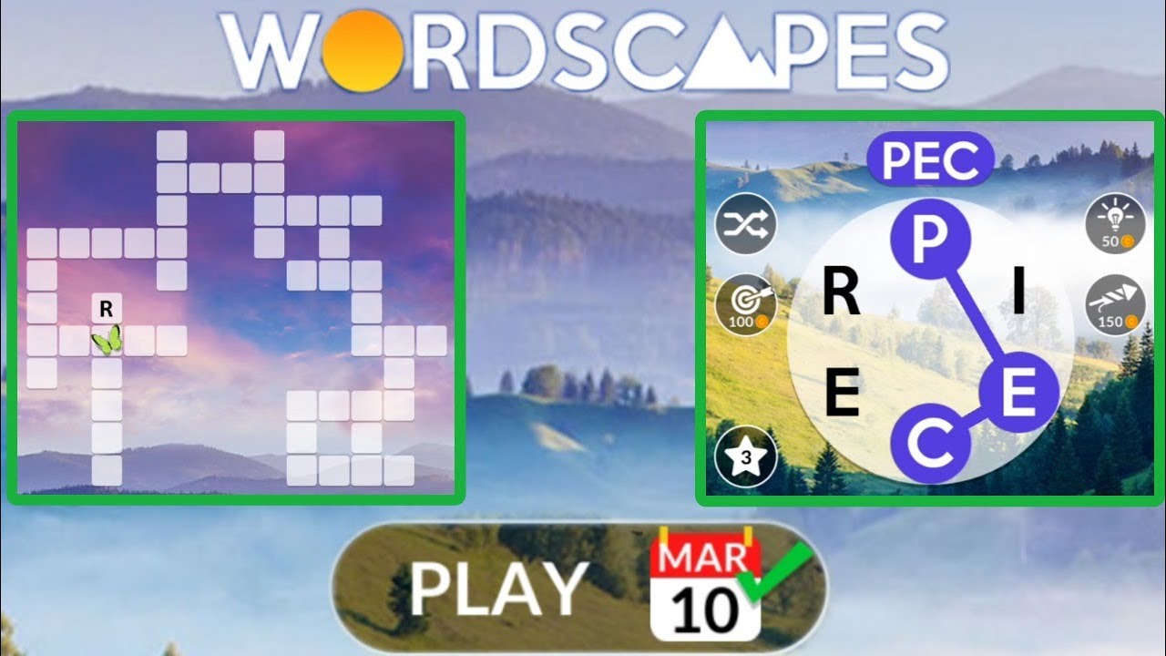 Wordscapes Daily Puzzle March 10, 2023 YouTube