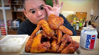 [100%솔직리뷰] 교촌신메뉴 : 방콕점보왕 치킨 먹방 MUKBANG