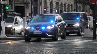 [Wail] Large Motorcade Driving with Sirens in Paris!