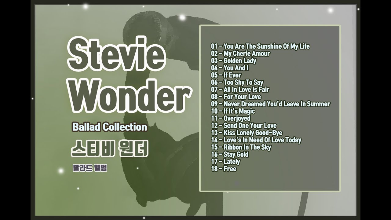 Stevie Wonder Ballad Collection - YouTube