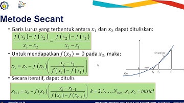 Fisika Komputasi I: Pencarian akar persamaan menggunakan Metode Secant