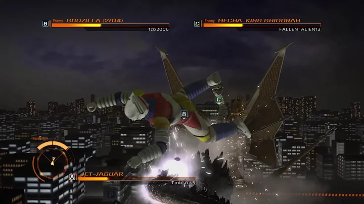 GODZILLA PS4 versus mode: Jet Jaguar vs. Legendary Godzilla vs. MechaKingGhidorah "Chill out 2014"