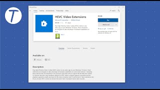 how to install hevc codec in windows 10