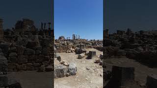 Extraordinary ruins at the volubilis at Meknes Morocco 2022.