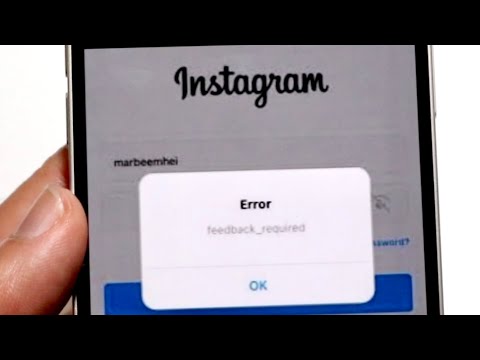 How To FIX Instagram Feedback Required Error! (2023)