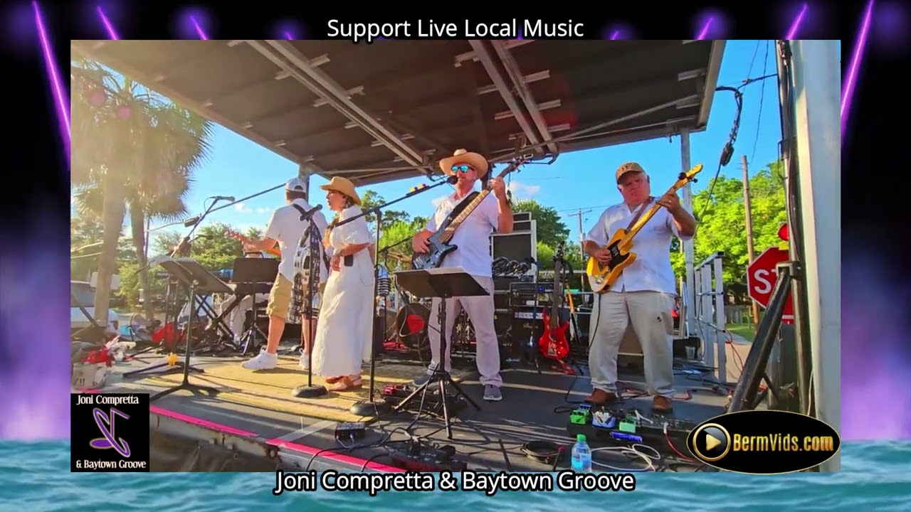 The Outstanding Joni Compretta & Baytown Groove Covering Boot Scootin Boogie at Bay Fest 2025