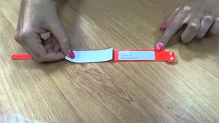 Steps For Attaching Label to Shield I D Bands