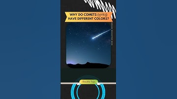 Why Comets have Color Tails #shorts #facts #spacefacts