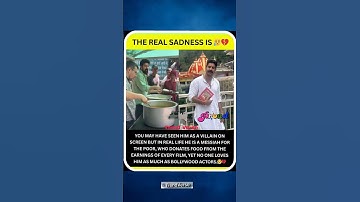 YOU MAY HAVE SEEN HIM AS A VILLAIN ON SCREEN BUT IN REAL LIFE HE IS A MESSIAH FOR THE POOR #shorts