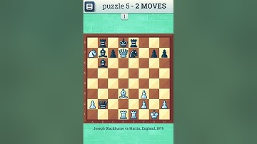 CHESS PUZZLE - 5 | Checkmate in two moves | Chess, Chess Strategy, Chess Game, Chess Puzzles