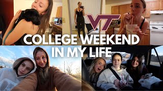 college weekend in my life at virginia tech