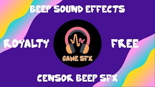 Beep Sound Effect | Censor Beep Sound Effect | 1 to 10 seconds | 30+ Sound Effects | Royalty-Free