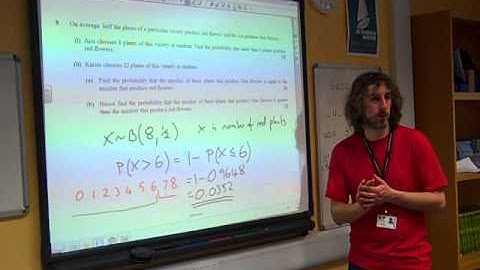 S1 Binomial Distribution OCR January 2012 q8