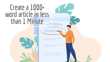 how to generate a 1000 word article in less than 1 minute