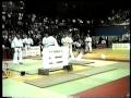 Kyokushin karate  hanshi steve arneil ice break at the 1993 british open knockdown tournament