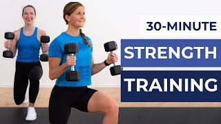 30Minute Full Body Dumbbell Strength Workout For Women