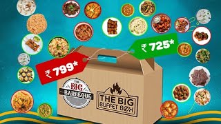 The big barbeque buffet box | kannada food review | kiran's food review & vlogs | marathahalli ecity