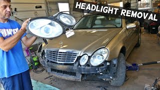 HOW TO REMOVE AND REPLACE HEADLIGHT ON MERCEDES W211