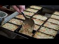 古早味蔬菜煎餅製作/Amazing Giant Omelet vegetable pancake Making-台灣街頭美食-台灣傳統美食