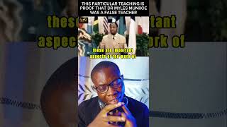 Dr Myles Munroe deceptive teaching