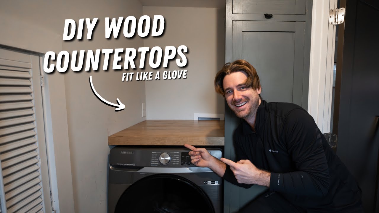 How to build washer/dryer countertops Laundry Room Makeover (pt. 4