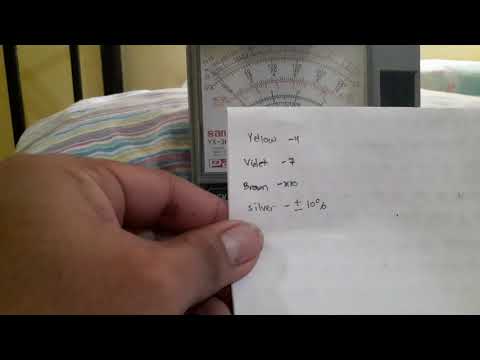 Measuring resistance using an  ANALOG MULTIMETER