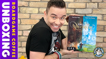 Call To Adventure Board Game 4K Unboxing with Board Game Coffee