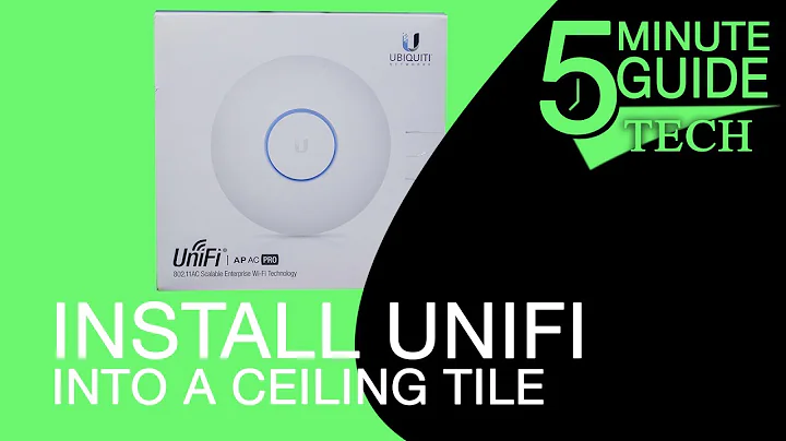 How to Install an UniFi Access Point in Ceiling Tile