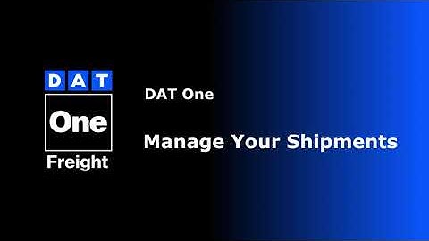 Manage your Shipments